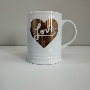 Fringe Studio Gold Heart “Love” Mug